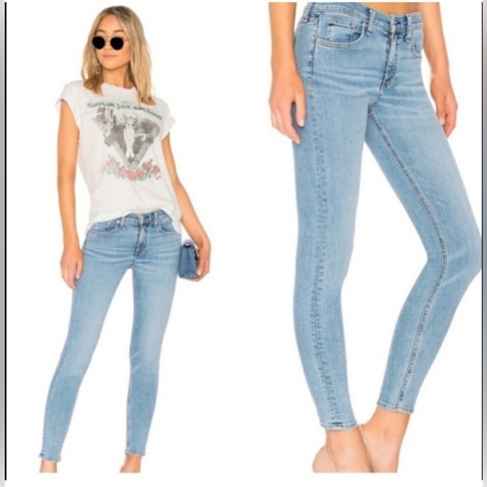 Rag & Bone Ankle Skinny Jeans Size 28 Nelly Light Wash - Picture 3 of 16
